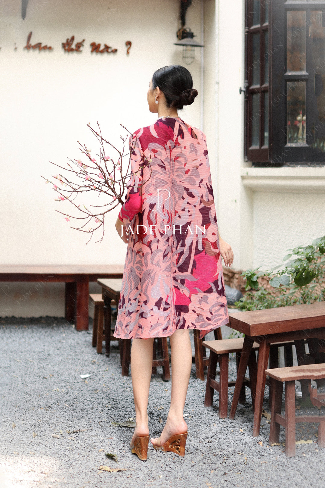 SILLAS Pleated Dress - Pink