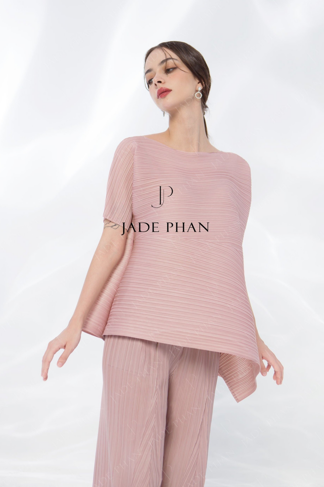 KATLE Pleated Top - Pink