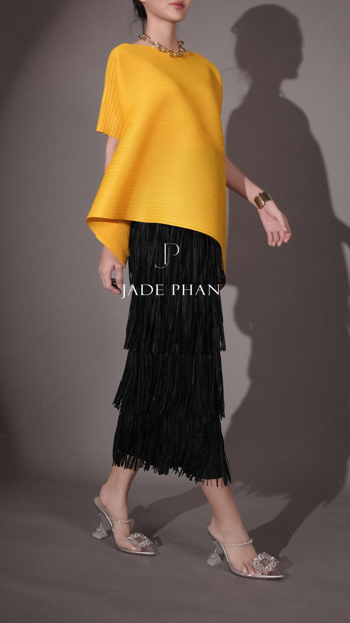 Fae pleated skirt- Black